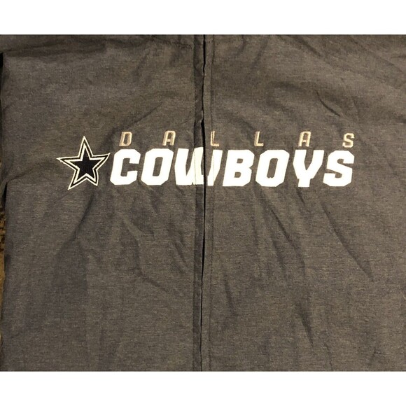 Reebok NFL Dallas Cowboys On Field Windbreaker XL Jacket Men's Full-Zip Hood - Picture 2 of 9